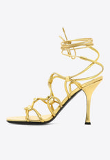Valentino Rockstud Net 100 Strappy Sandals Gold 2W2S0GB6RNJKM5_80008