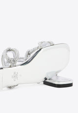 Valentino Chain 1967 Crystal Embellished Sandals Silver 2W2S0GK2APLS13_80020