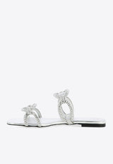 Valentino Chain 1967 Crystal Embellished Sandals Silver 2W2S0GK2APLS13_80020