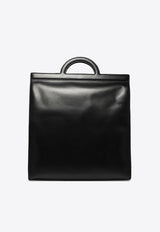 Valentino Leather Top Handle Bags with Logo-Print Black 4Y0B0C64LYI0NO_79907