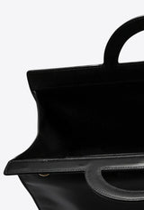 Valentino Leather Top Handle Bags with Logo-Print Black 4Y0B0C64LYI0NO_79907