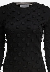 Sportmax Afelio 3D Knit Maxi Dress Black 2512391043600AFELIO1234005_80064