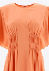 Chloé Silk Flared Dress Orange C24SRO010046T7_80067