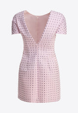 Sportmax Cocco Studded Mini Dress Pink 2512621014600COCCO001_80082