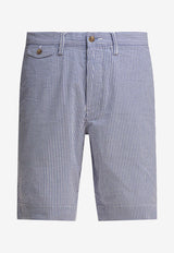 Polo Ralph Lauren Striped Seersucker Bermuda Shorts Light Blue 710862767001BLUE SEERSUCKER_80140