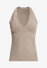 Max Mara Armida V-neck Tank Top Beige 2511361313600ARMIDA1234007_80154