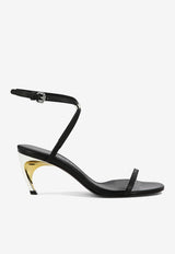Alexander McQueen Armadillo 65 Metal Bar Sandals Black 781353WIEX51399_80157