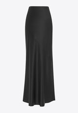 Saint Laurent Silk Maxi Skirt Black 783896Y001W1000_80182