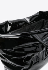 Saint Laurent Logo Debossed Tote Bag Black 777487FAC2Z1000_80198