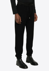 Saint Laurent Logo Embroidered Track Pants Black 778059Y36SW1000_80200