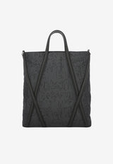 Alexander McQueen Harness Graffiti Tote Bag Black 7747671AAQ01000_80215