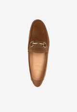 Brunello Cucinelli Logo Plaque Suede Loafers Brown MZUPEAV797C8050_80202