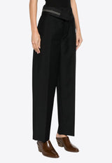 Fendi Classic Wool and Mohair Pants Black FR6540S9AF0GME_80207
