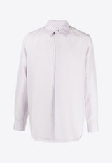 Fendi FF Jacquard Long-Sleeved Shirt White FS0585AI8PF0F5U_80213