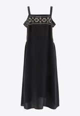 Maison Margiela Embroidered Midi Dress Black S51DD0009S76578900_80209