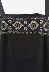 Maison Margiela Embroidered Midi Dress Black S51DD0009S76578900_80209