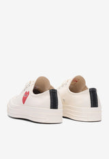 Comme Des Garçons Play X Converse Chuck Taylor 70 Small Heart Low-Top Sneakers White AZ-K128-0012 WHITE_80298