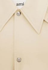 AMI PARIS Single-Breasted Buttoned Coat Beige HC0004.C00010709_80335