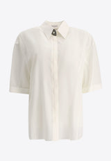 Brunello Cucinelli Precious Short-Sleeved Shirt White MB993MV646C600_80229