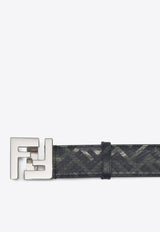 Fendi Signature FF Leather Belt Black 7C0404AHUTF1GLV_80291