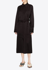 Jil Sander Single-Breasted Belted Coat Brown J02AA0113J65090202_80233