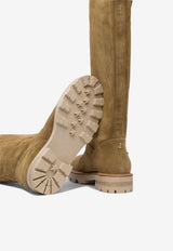 Jimmy Choo Biker II Knee-High Suede Boots Camel BIKER IICRTCAMEL_80397
