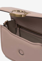 PINKO Love Leather Shoulder Bag Pink 104297A26LO81Q_80471