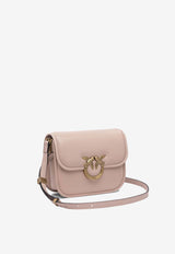 PINKO Love Leather Shoulder Bag Pink 104297A26LO81Q_80471