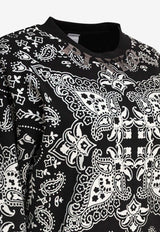 PINKO Bandana Print Sweatshirt Black 104618A2CWZDI_80523