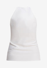Max Mara Armida V-neck Sleeveless Top White 2511361313600ARMIDA1234001_80541