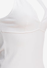 Max Mara Armida V-neck Sleeveless Top White 2511361313600ARMIDA1234001_80541