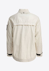 Stone Island Zip-Up Linen Jacket Beige 4100040S0030V0095_80679