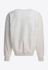 Stüssy Logo Print Crewneck Sweatshirt Gray 191508000620062 ASH HEATHER_80681