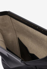 Max Mara Clasp Leather Shoulder Bag Black 2514511043600MMCLASPC001_80725