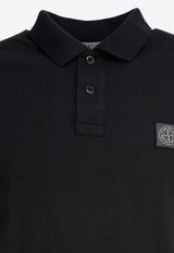 Stone Island Compass Patch Polo T-shirt Black 2200205S0057V0029_80775