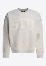 Stüssy STU Hooded Sweatshirt Gray 1185770062 ASH HEATHER_80907