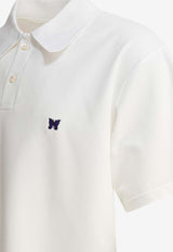 Needles Poly Pique Polo T-shirt White QV352A-WHITE_81004