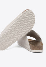 Birkenstock Zurich Suede Leather Slides Cream 1025008ANTIQUE WHITE_81117