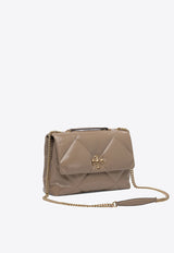 Tory Burch Kira Diamond Quilt Convertible Shoulder Bag Taupe 154704250_81120