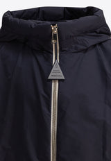 Moncler Kids Boys Logo Patch Zip-Up Jacket Blue LILIANNA1A00070-53A5E742_81161