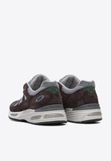 New Balance 991V2 Low-Top Suede Sneakers Purple U991BP2_81187