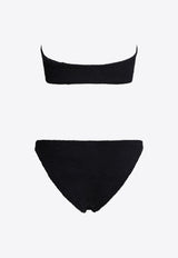 Hunza G Jean Crinkle Strapless Bikini Black JEAN BIKINICRINKLEBLACK_81244