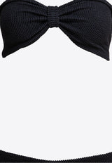 Hunza G Jean Crinkle Strapless Bikini Black JEAN BIKINICRINKLEBLACK_81244