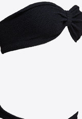 Hunza G Jean Crinkle Strapless Bikini Black JEAN BIKINICRINKLEBLACK_81244
