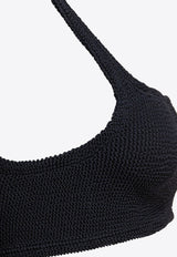 Hunza G Xandra Crinkle Sleeveless Bikini Black XANDRA BIKINICRINKLEBLACK_81232