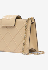 Tory Burch Mini Fleming Wallet with Chain Beige 167250700_81280