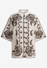 Zimmermann Ascension Embroidered Shirt Beige 3287TSS253IVCH_81246