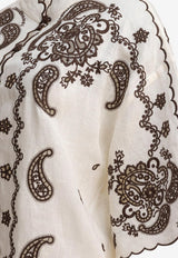 Zimmermann Ascension Embroidered Shirt Beige 3287TSS253IVCH_81246