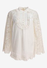 Zimmermann Ascension Lace Yoke Tunic Cream 3421TSS253CRM_81241