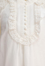 Zimmermann Ascension Lace Yoke Tunic Cream 3421TSS253CRM_81241